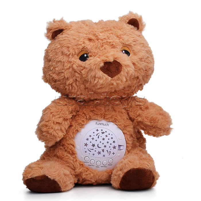 Медведь "Плюшевый друг" свет, звук, в коробке