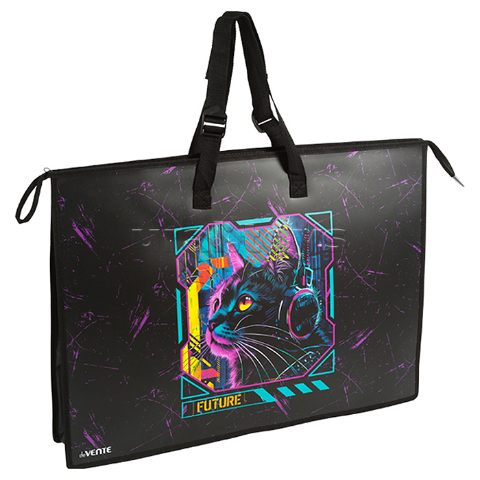 Папка для чертежей и рисунков "Label. Cyber Cat" A2 (650x470x100 мм) 500 мкм, Папка для чертежей и рисунков "Label. Cyber Cat" A2 (650x470x100 мм) 500 мкм,