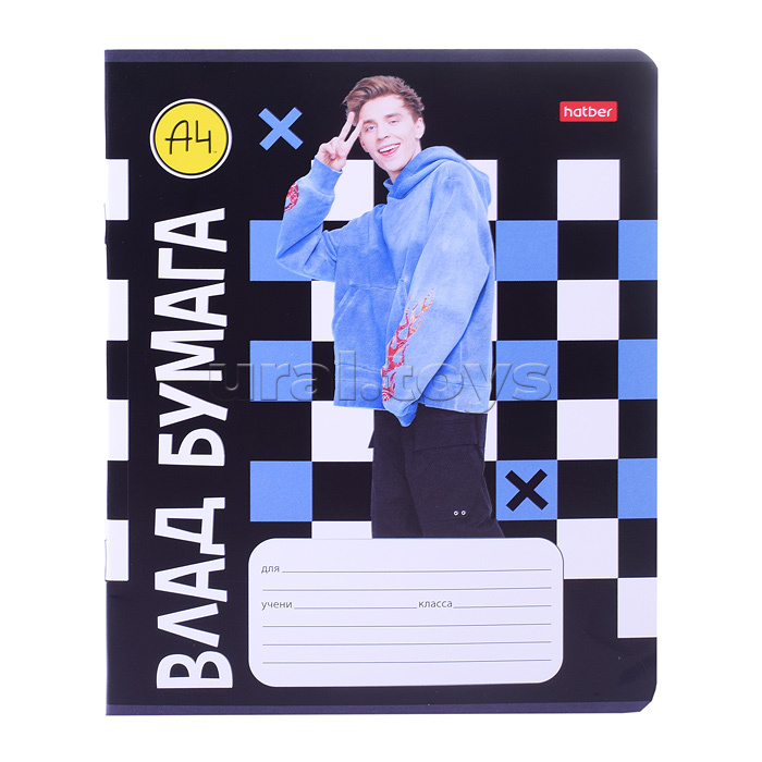 Тетрадь 18л. клетка "Влад А4" А5