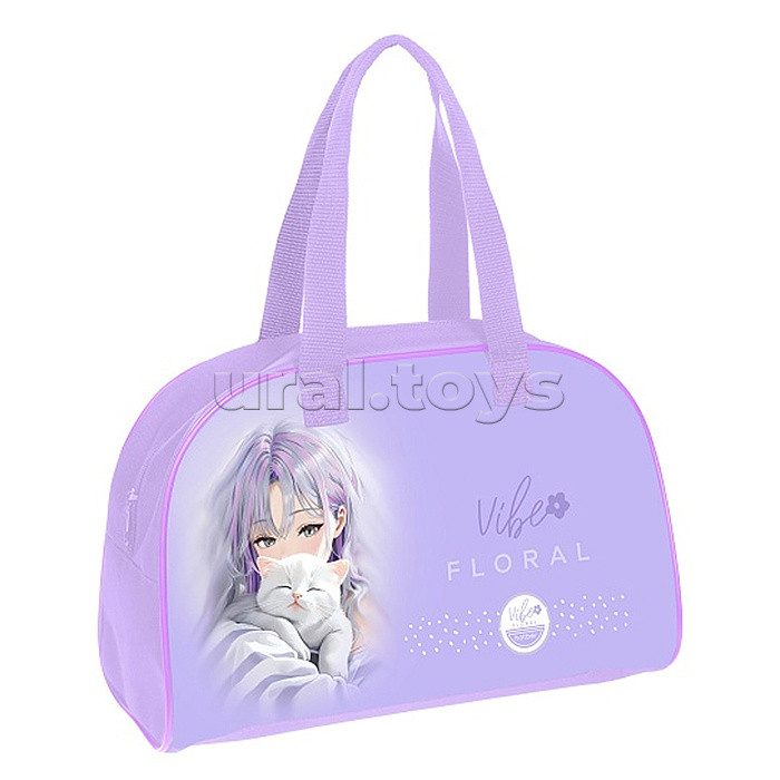 Сумка текстильная 34х22х14см "Цветочный стиль"