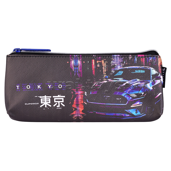Пенал "Label. Tokyo Drift" 21x8x3,5 см, треугольный для 45 предметов, на молнии, искусственная кожа до -40C с антивандальной фактурой, с подкладом Пенал "Label. Tokyo Drift" 21x8x3,5 см, треугольный для 45 предметов, на молнии, искусственная кожа до -40C с антивандальной фактурой, с подкладом