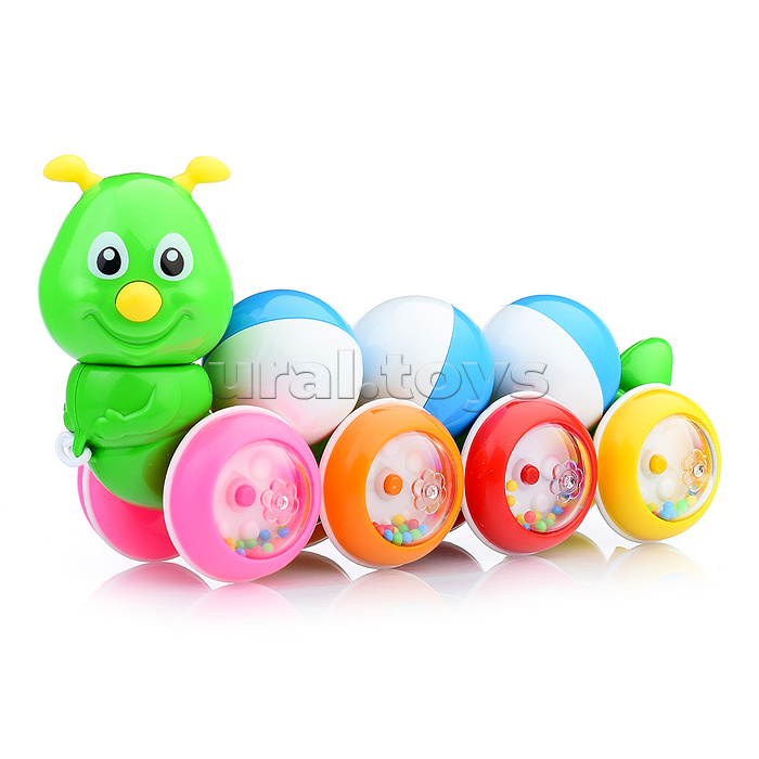 Каталка Гусеница с шариками