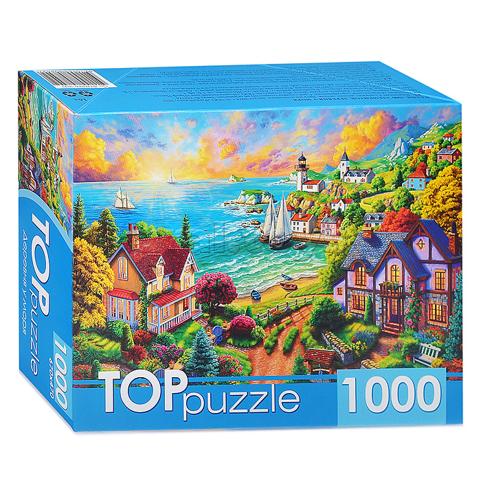 Пазлы 1000 TOPpuzzle "Деревня у моря" Пазлы 1000 TOPpuzzle "Деревня у моря"