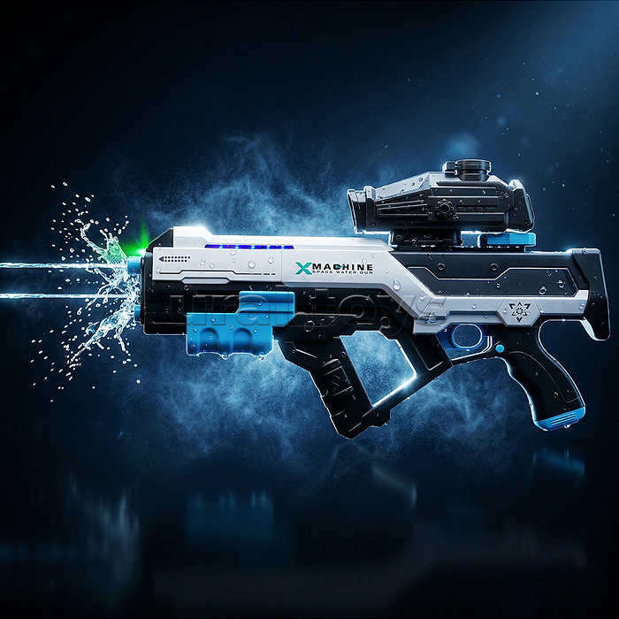 Водное оружие "Squid Squad" в коробке (цвет бело-голубой)