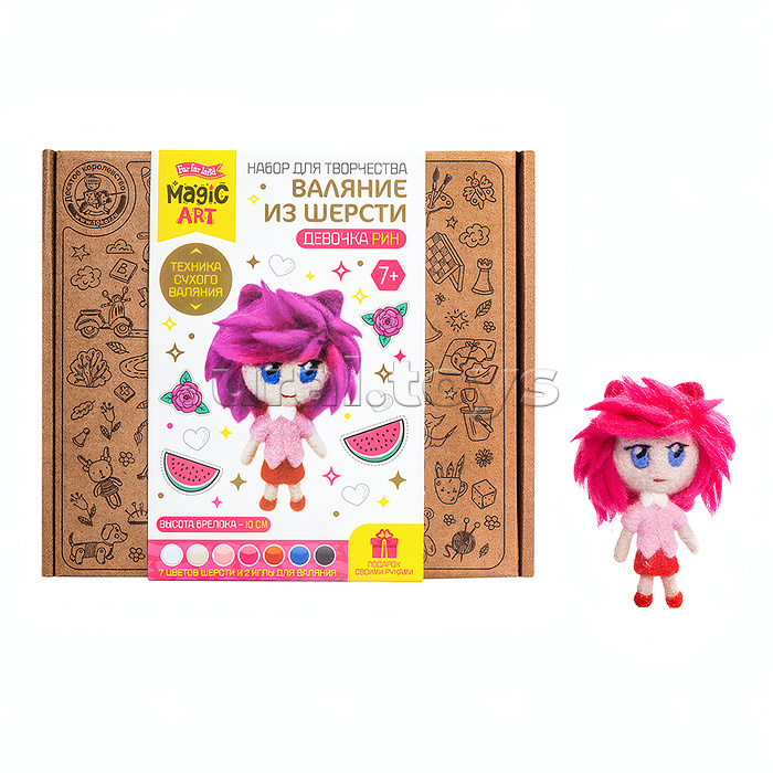 Набор для творчества. Валяние из шерсти "Девочка Рин"