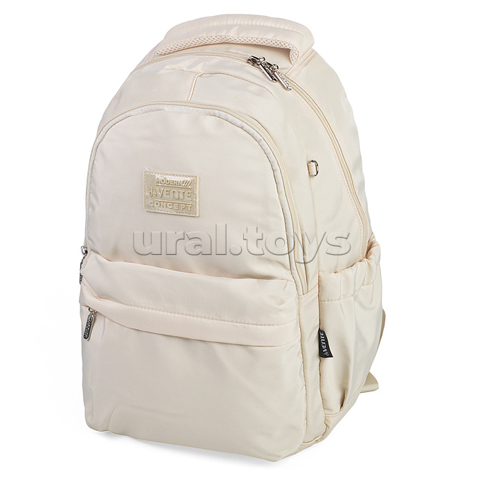 Рюкзак "Modern Concept Soft" подростковый 42x31x20 см (18 л) 500 г, текстильный, 1 отделение на молнии с уплотненным отделением для ноутбука до 15 дюймов и книг, бежевый Рюкзак "Modern Concept Soft" подростковый 42x31x20 см (18 л) 500 г, текстильный, 1 отделение на молнии с уплотненным отделением для ноутбука до 15 дюймов и книг, бежевый