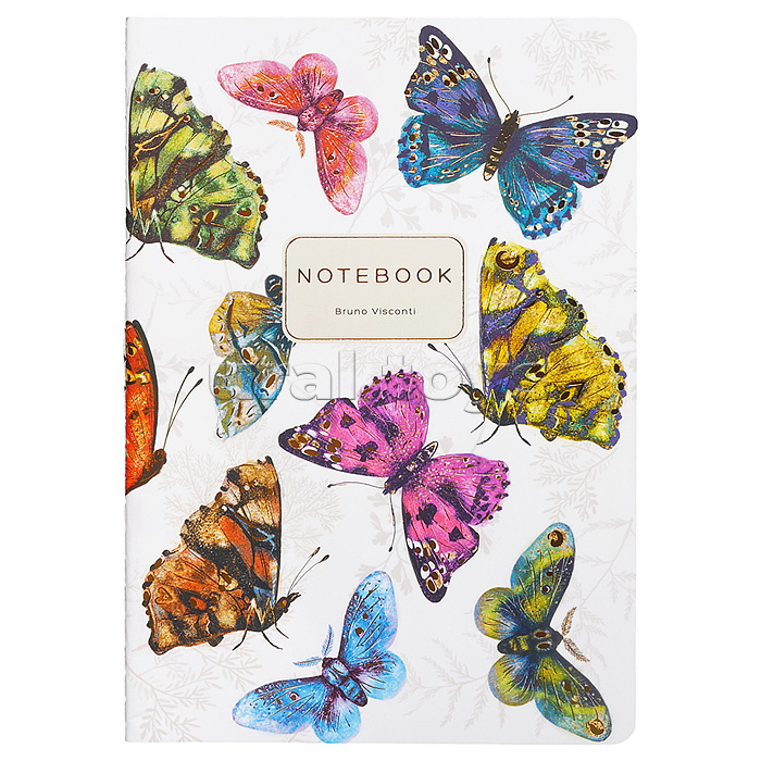 Тетрадь 40л. клетка "Fauna. Butterfly Dreams White" А5