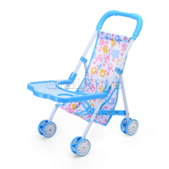 Коляска для кукол (металлическая, складная, прогулочная, цвет в ассортименте)