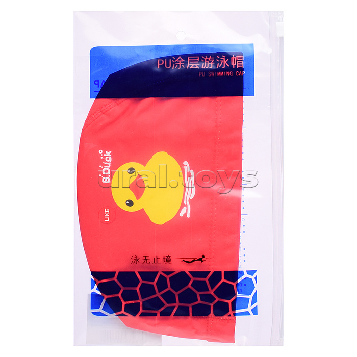 Шапочка для плавания с рисунком, в ассортименте, в пакете