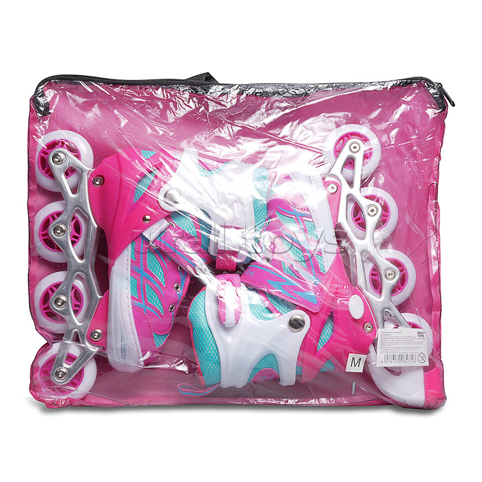 Ролики детские, размер M (цвет розовый)