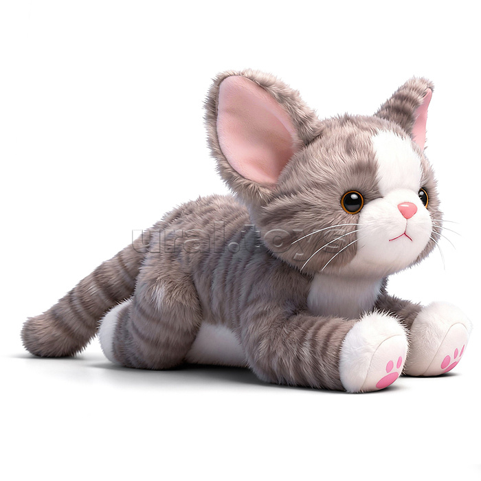Мягкая игрушка "Кошка Снежинка" 35 см
