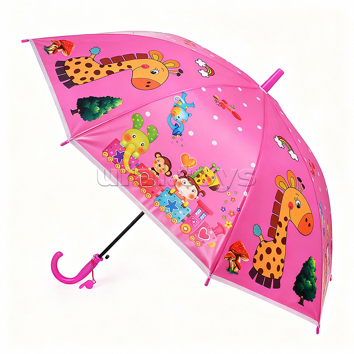 Зонт детский "Дружные зверята" (48,5см.)