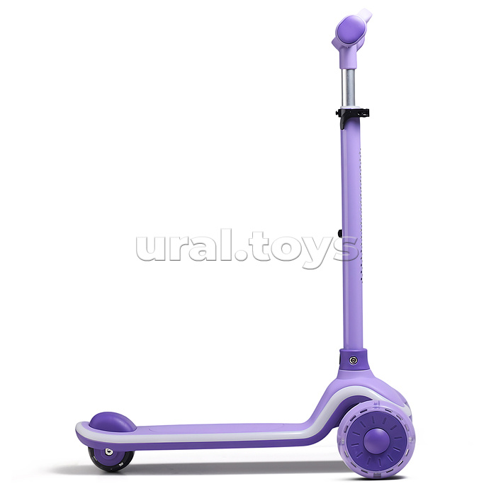 Самокат 3-х колесный ROCKET,колеса PU со светом, цвет фиолетовый