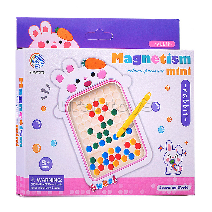 Мозаика "Зайка рисовай-ка" (магнитная) в коробке