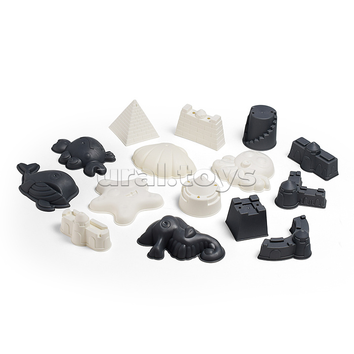 Набор для игры в песке "Морские обитатели" в сетке (30 предметов)