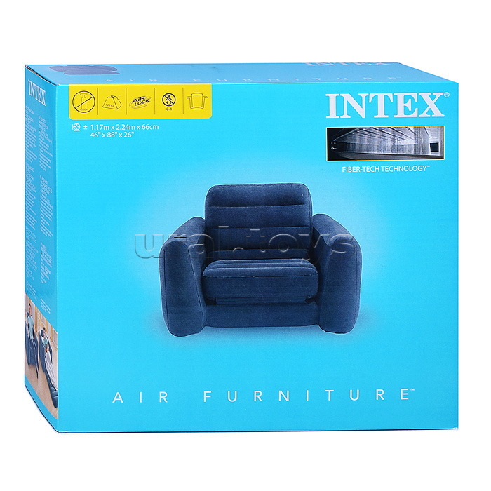Надувное кресло-трансформер Pull-Out Chair, INTEX 66551