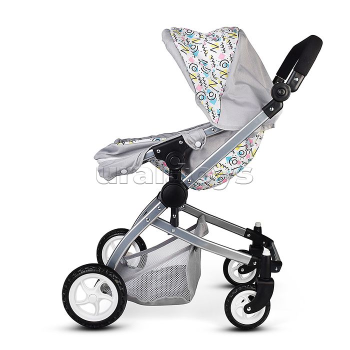 Коляская кукольная металлическая, цвет розовый