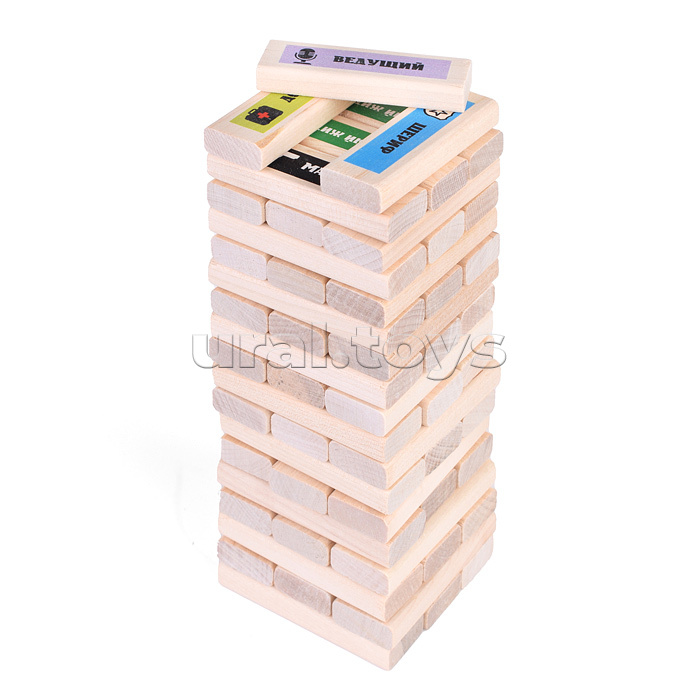 Настольная игра "Джанга башня "Мафия" (54 бруска)