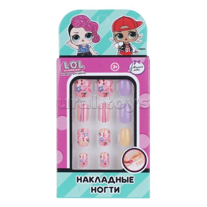 Накладные ногти "Лол" в коробке
