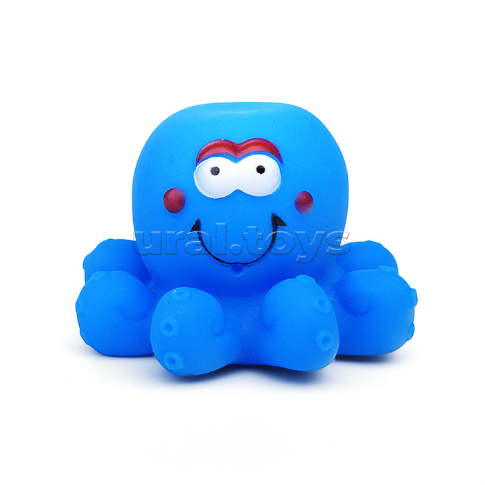 Набор игрушек для ванны с сачком "Морские обитатели", 7 шт