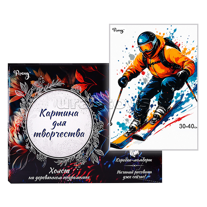 Картина по номерам 30х40 "На пределе" (10 цветов)