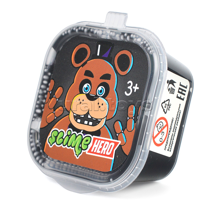 Слайм "Hero" Роботы Медведь черный