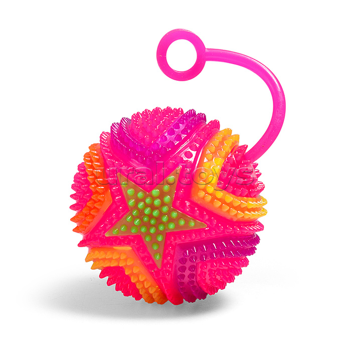 Игрушка-пищалка "Колючая звезда 2" (6,5 см) в коробке
