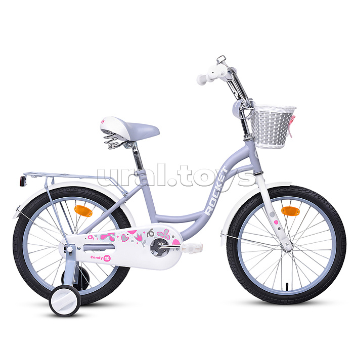Велосипед 16" Rocket Candy, цвет серый Велосипед 16" Rocket Candy, цвет серый