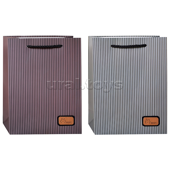 Пакет подарочный "Изысканный сюрприз" 24,5*19,5*10см.