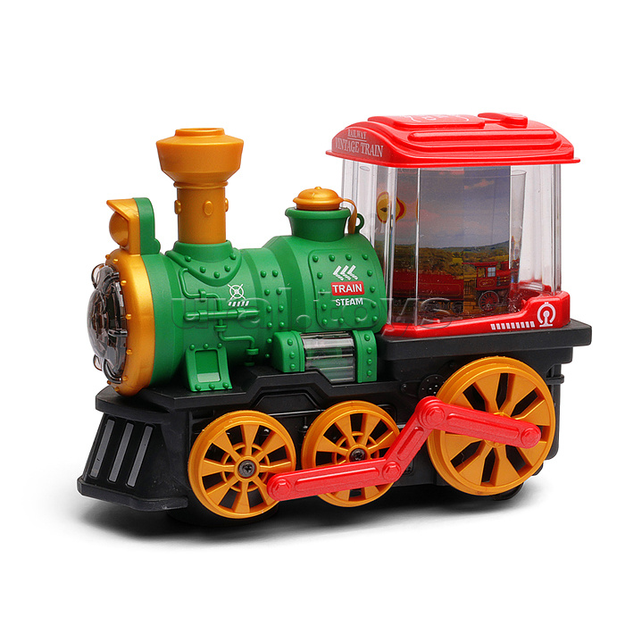 Паровоз "Странник" (свет, звук, дым) в коробке