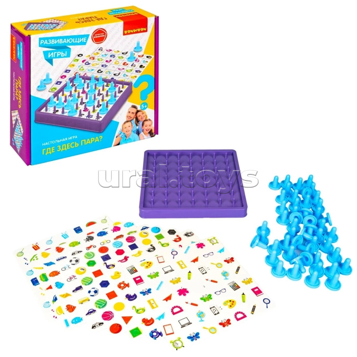 Развивающие игры "Где здесь пара?" BOX