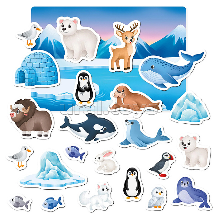 Магнитная игра "Животные Севера"