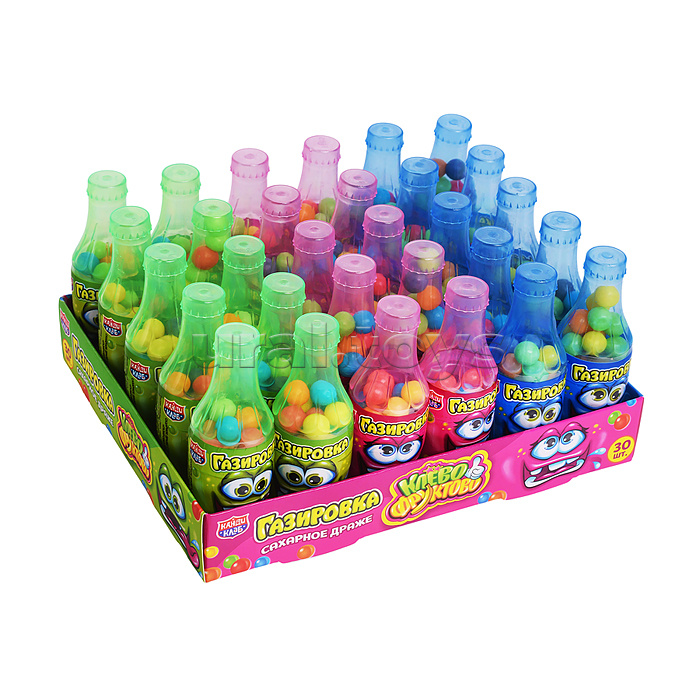 Сахарное драже с хрустящей начинкой "Газировка Клёво-Фруктово" 10г*30шт