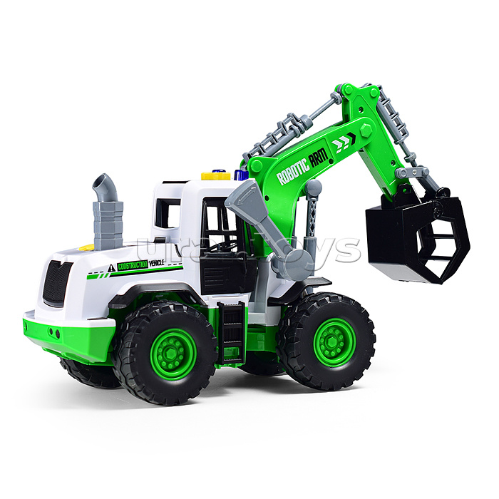 Трактор "Строитель" на батарейках, в коробке