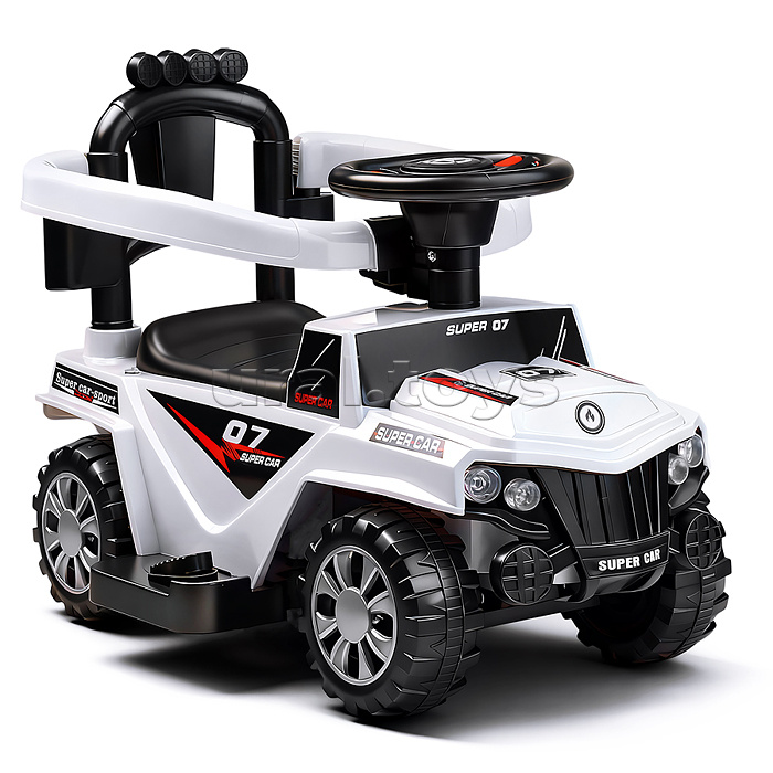 Каталка детская-электромобиль "Машина" (цвет белый)