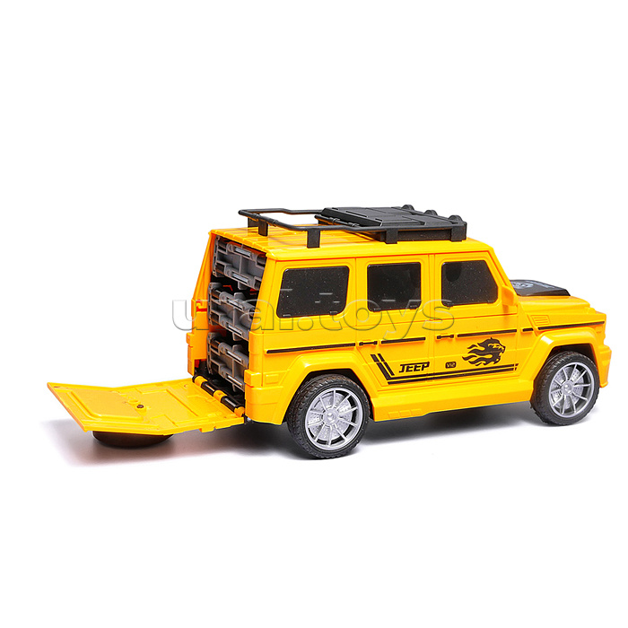 Набор машин "Весёлый автопарк" в коробке