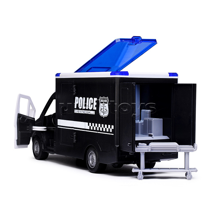 Машина "Rescue service" (свет, звук) цвет черный, в коробке