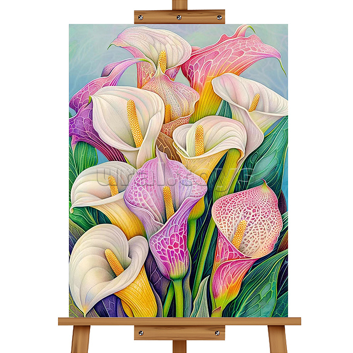 Набор для рисования "Картина по номерам 30*40 см. Букеты из калл"