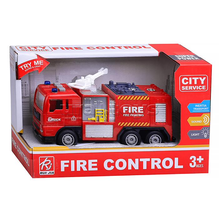 Машина "Пожарная" пенного тушения (свет, звук) в коробке Машина "Пожарная" пенного тушения (свет, звук) в коробке