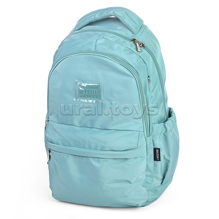 Рюкзак "Modern Concept Soft" подростковый 42x31x20 см (18 л) 500 г, текстильный, 1 отделение на молнии с уплотненным отделением для ноутбука до 15 дюймов и книг, мятный