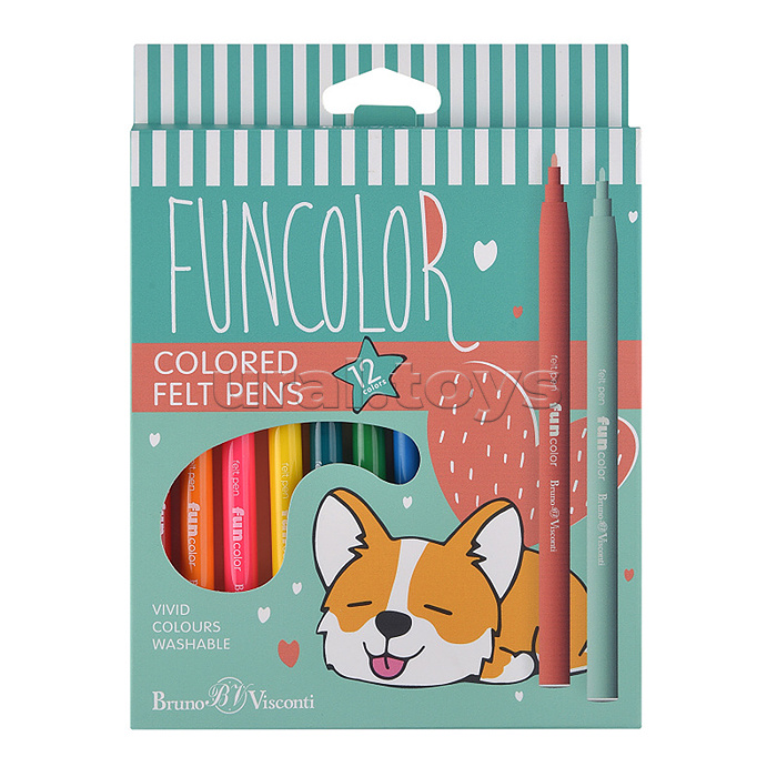 Фломастеры "Funcolor" 12 цв.