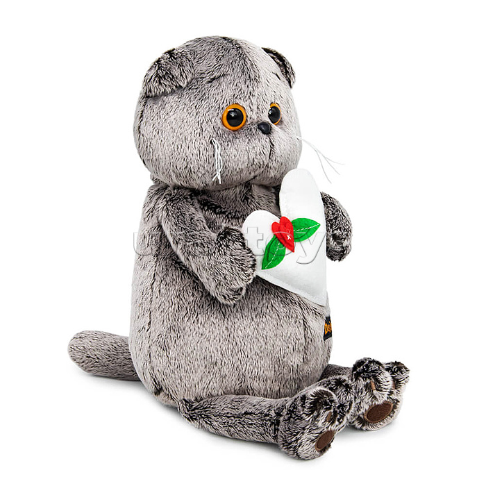 Кот Басик с весенним сердцем