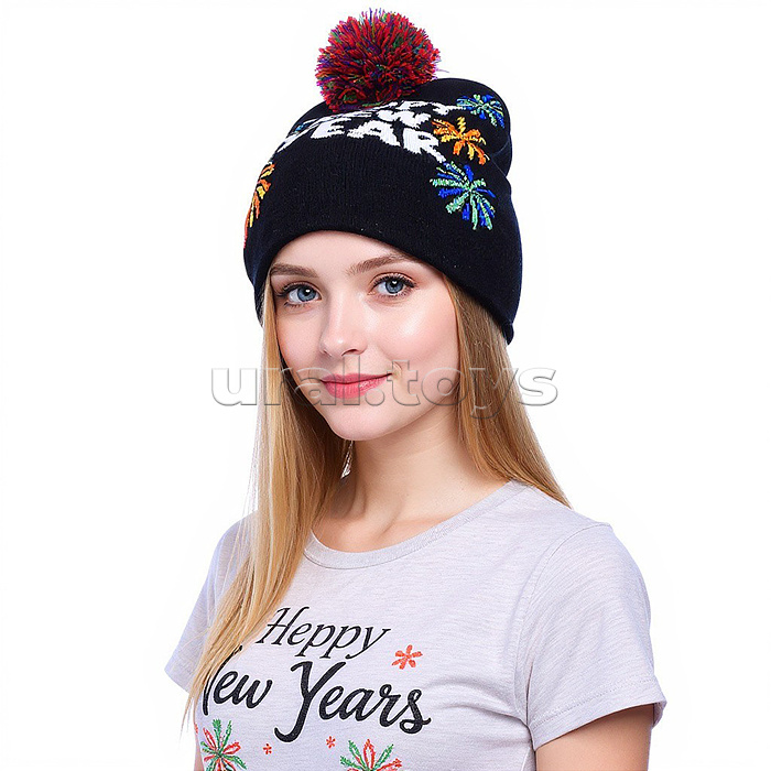 Шапка "Счастливого нового года"