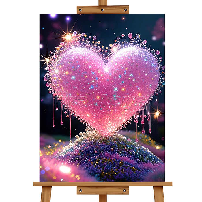 Мозаика алмазная "Сердце" 20*30см.