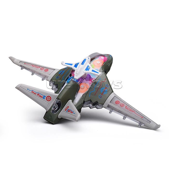 Самолет "Веселый полет" на батарейках, в коробке