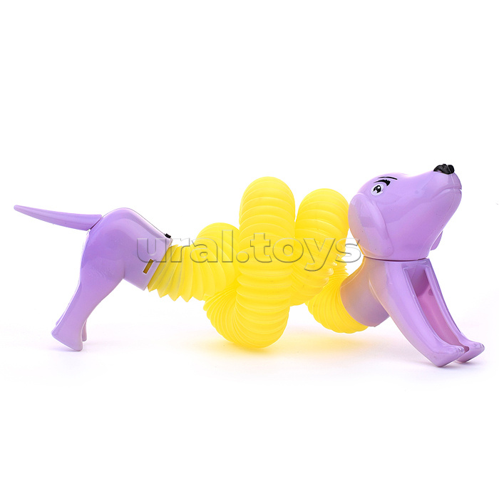 Игрушка-антистресс "Такса" свет (32 см.) в пакете