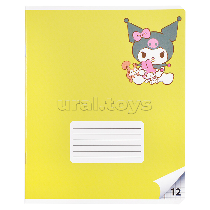 Тетрадь 12л. клетка "Куроми" А5 на скрепке