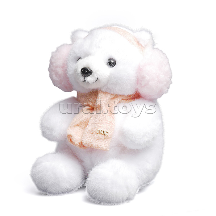 Мягкая игрушка "Медведь в наушниках" 22 см