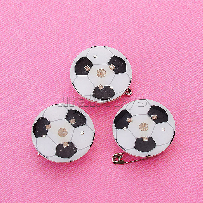 Значок "Футбольный мяч" с подсветкой