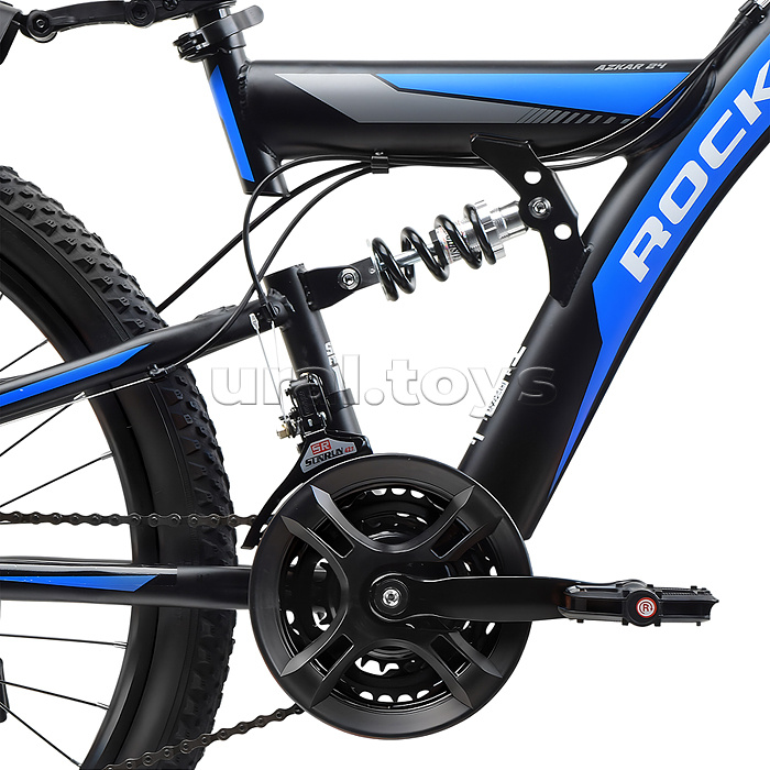 Велосипед 24" Rocket Azkar, цвет черный/синий, размер 15"